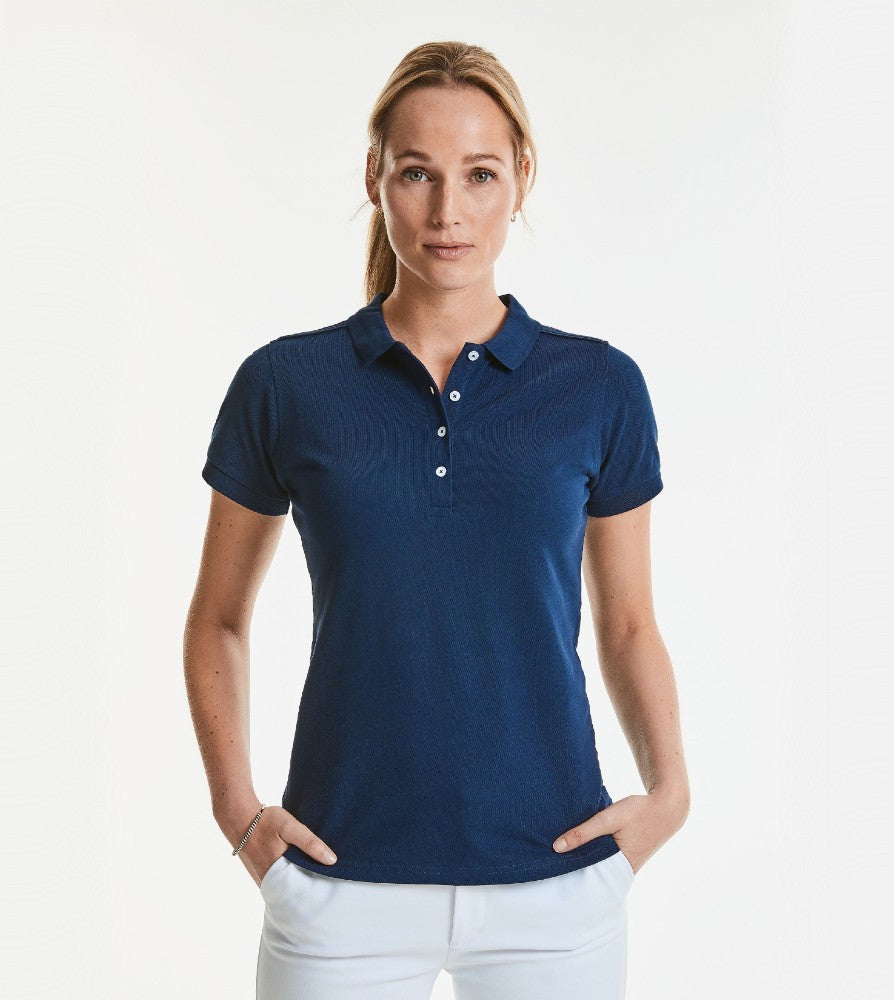 Women's Stretch Polo | BLACK
